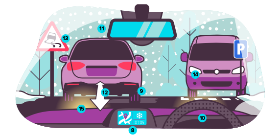 Illustration of preventative measures to protect your home from the cold weather - external