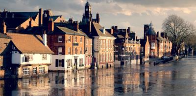 flooded river homes uk