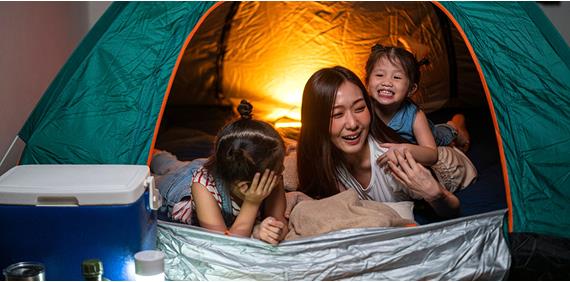 Agea broker, agea broker. mum children tent indoors camping