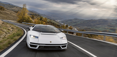white Lamborghini Countach