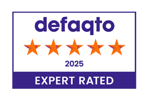 Defaqto Five Star Rated 2025 logo