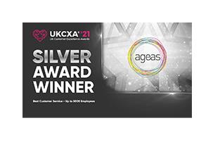 UK Customer Experience Awards 2021 - Best Customer Service Award - Silver Category.