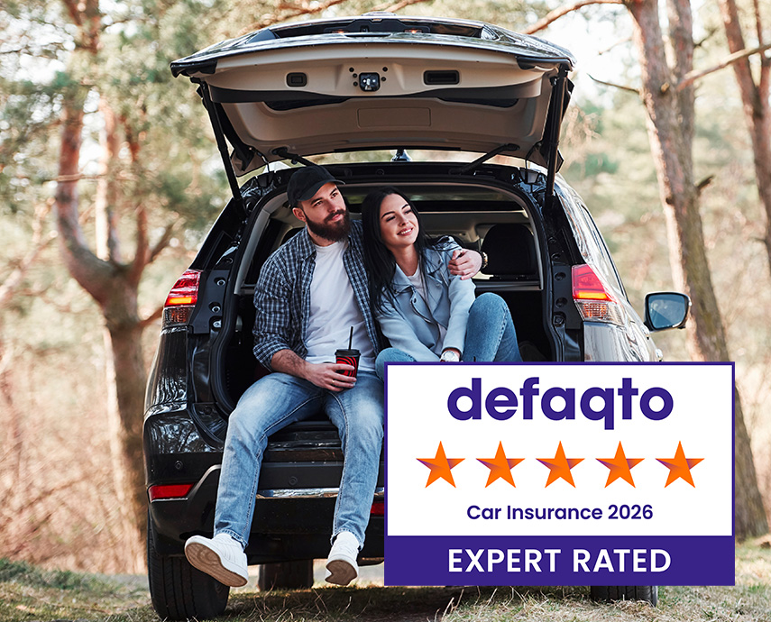 Couple in back of car defaqto 2026