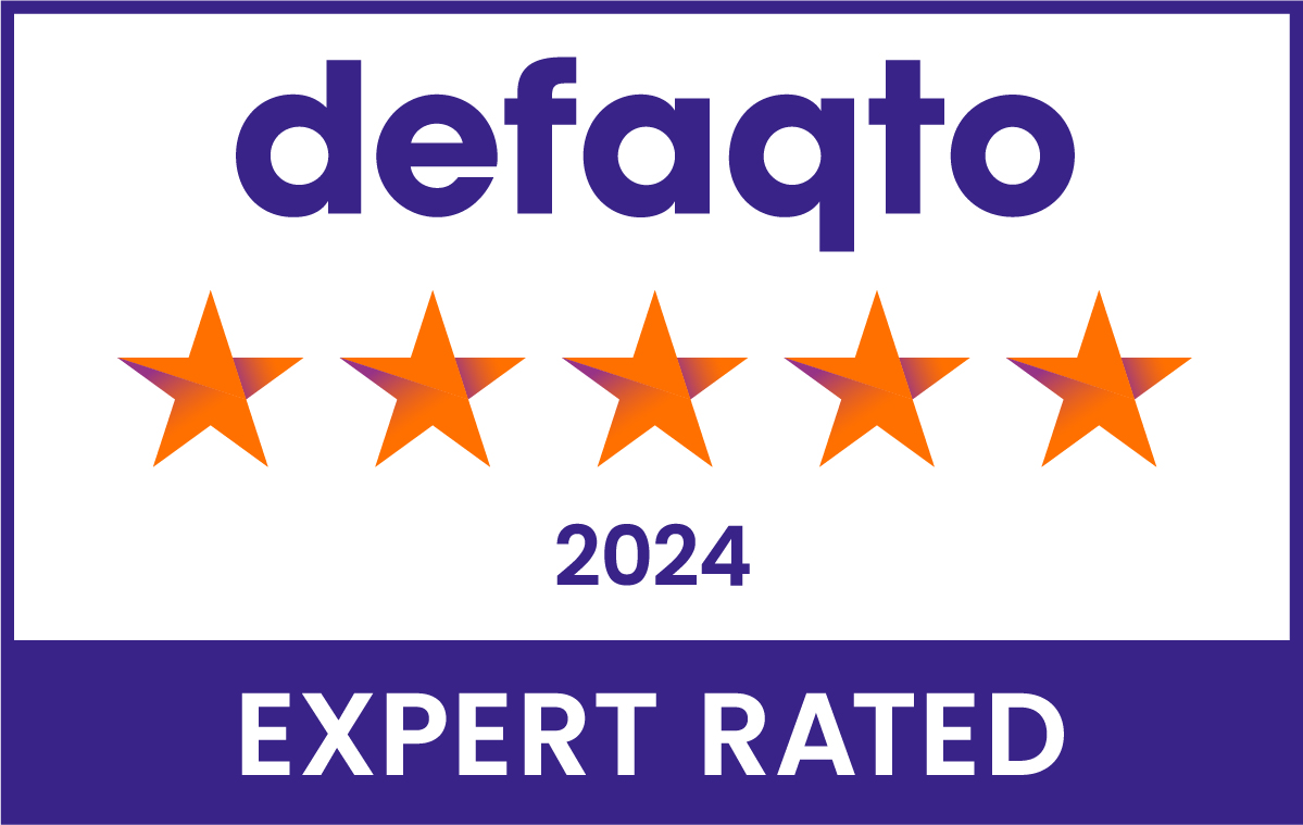 Defaqto Five Star Logo for Pet Insurance 2023