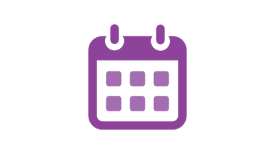 Calendar purple icon