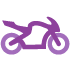 Icon of a purple motorcycle