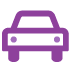 Purple car icon
