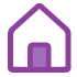 Icon of a purple house