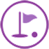 Golf tee flag