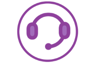 Purple headset icon