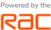 Powered by the RAC logo