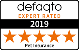 Pet insurance 5 star Defaqto rating