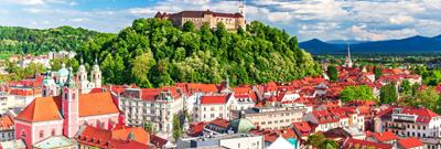 Ljubljana. Beautiful city of Europe - charming, capital of Slovenia