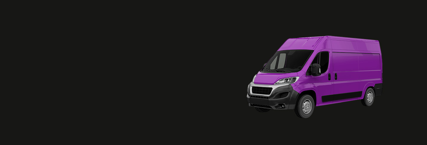 Purple van 