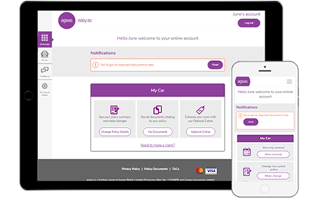 image of online account on desktop and mobile