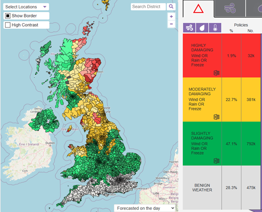 Example image from WeatherNet
