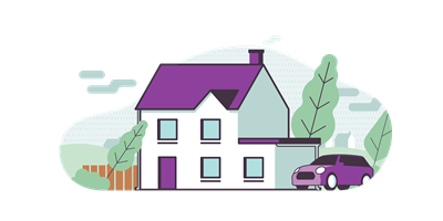 Ageas Illustration House in stormy weather