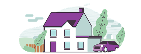 Ageas Illustration House in stormy weather