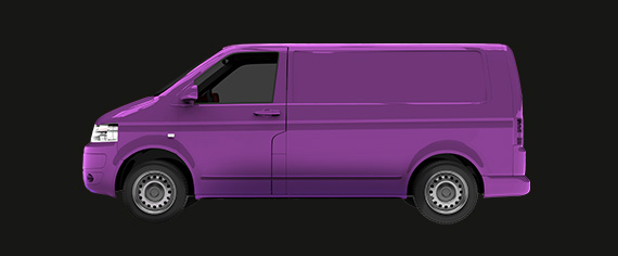 Purple van