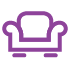 Icon of a purple sofa