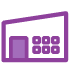 Icon of a purple commercial building