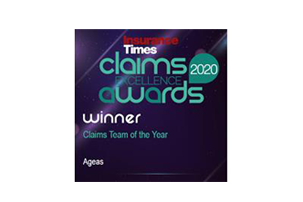 Insurance Times - Claims excellence awards winner 2020