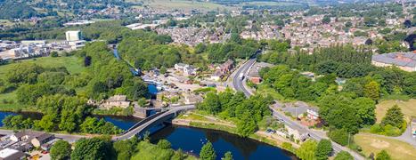 UK Countryside with river