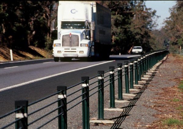 Wire rope barrier